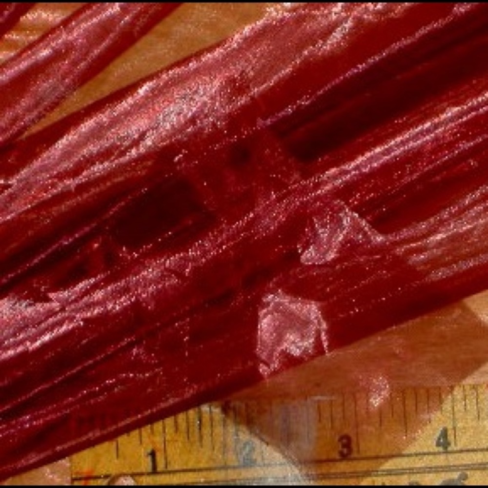 Translucent Polyester Sheer Fabric in Raspberry - Picture 2 of 4